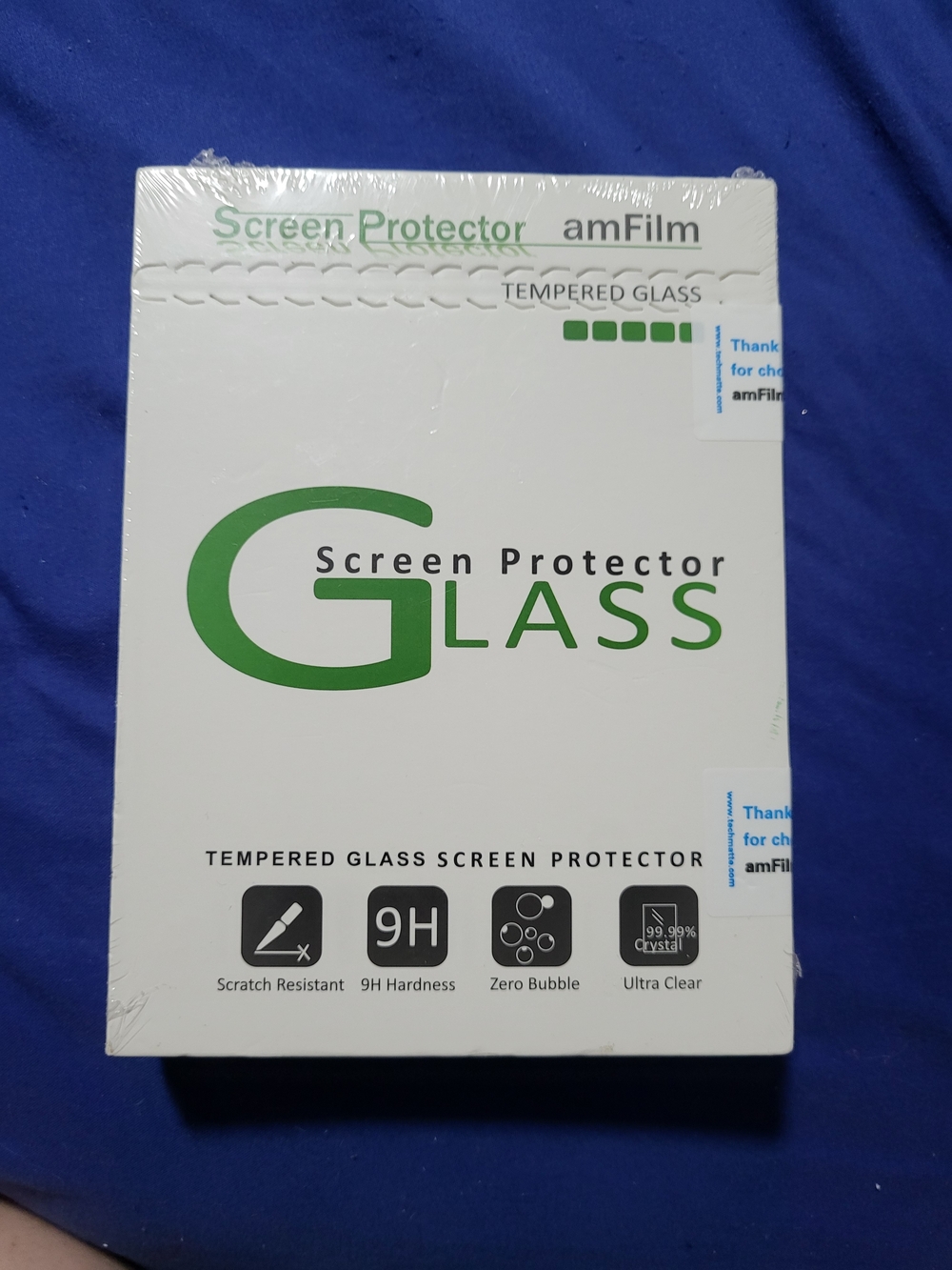 Tempered Glass Screen Protector - White